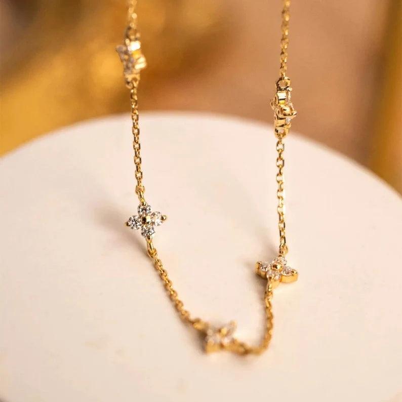 Pulseira Minimalista Zircônia Banhado em Ouro 18k
