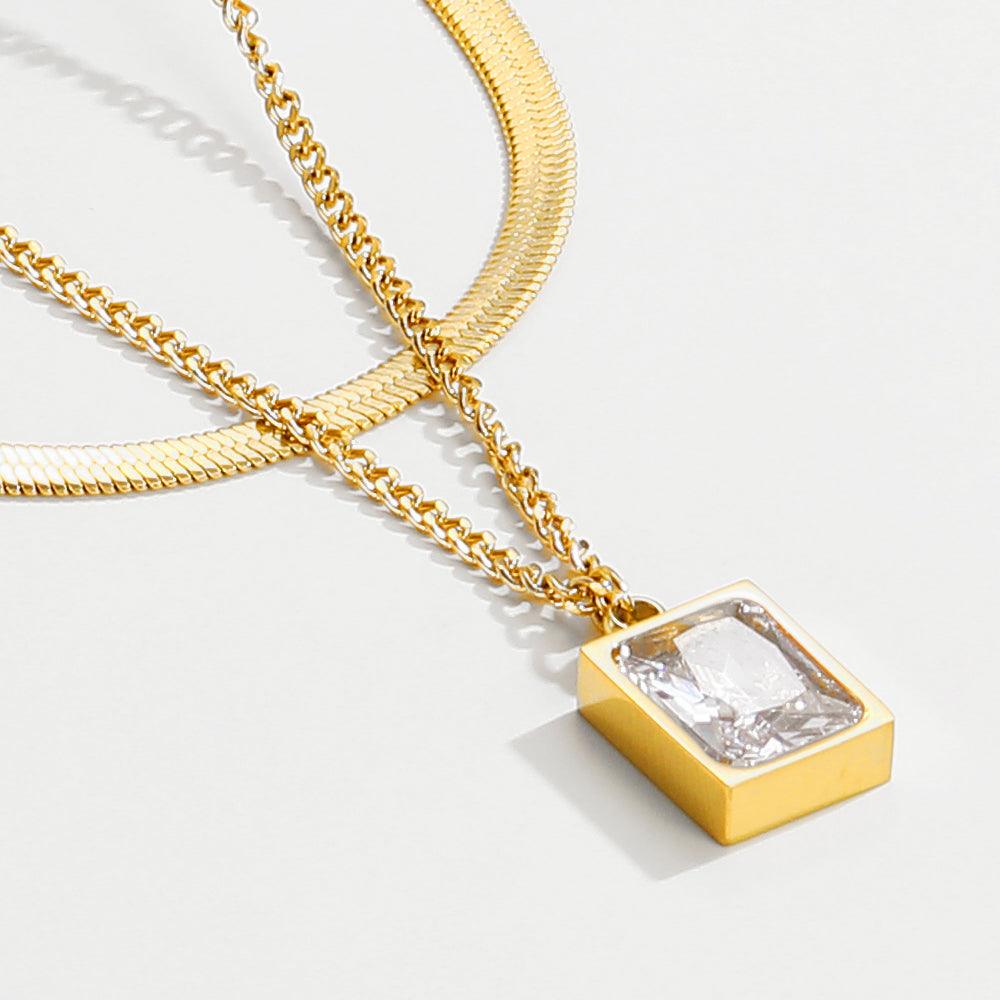 Colar Maxi Pedra Zircônia Vion