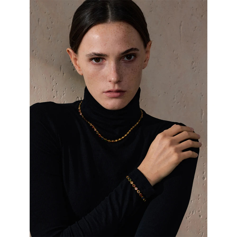Colar Choker Zircônia Yolin