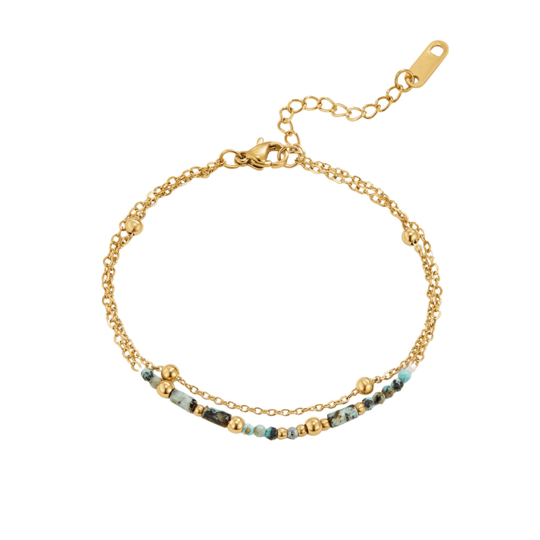 Pulseira Dupla Stone Lay