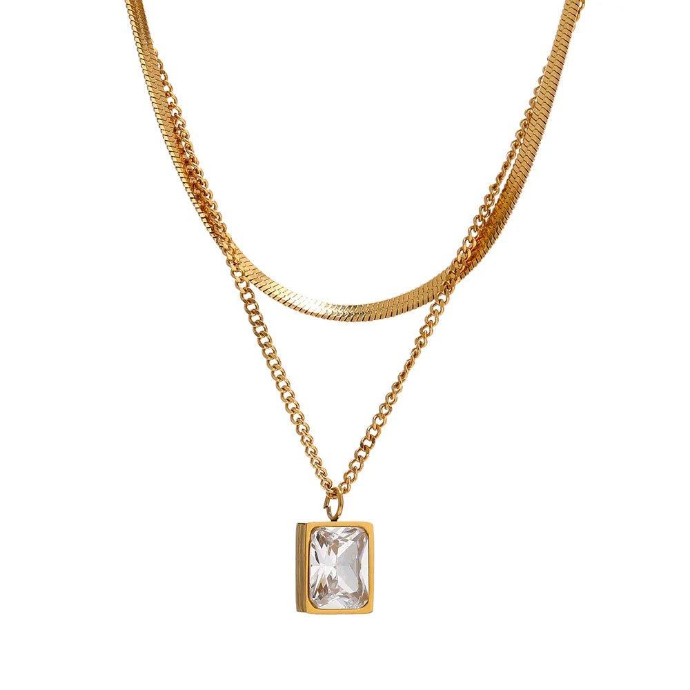Colar Maxi Pedra Zircônia Vion
