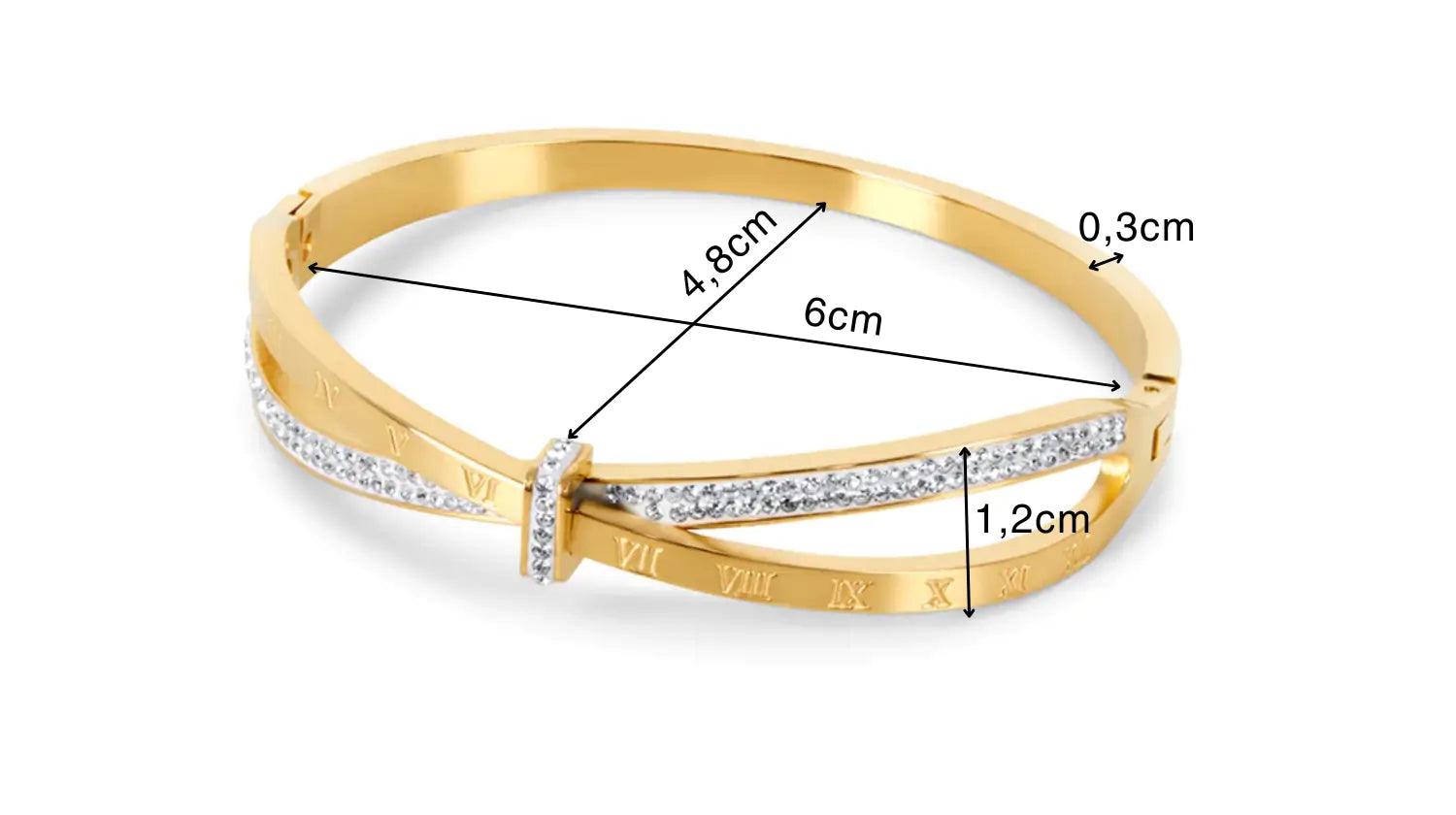 Bracelete Romano Zircônia Vionne
