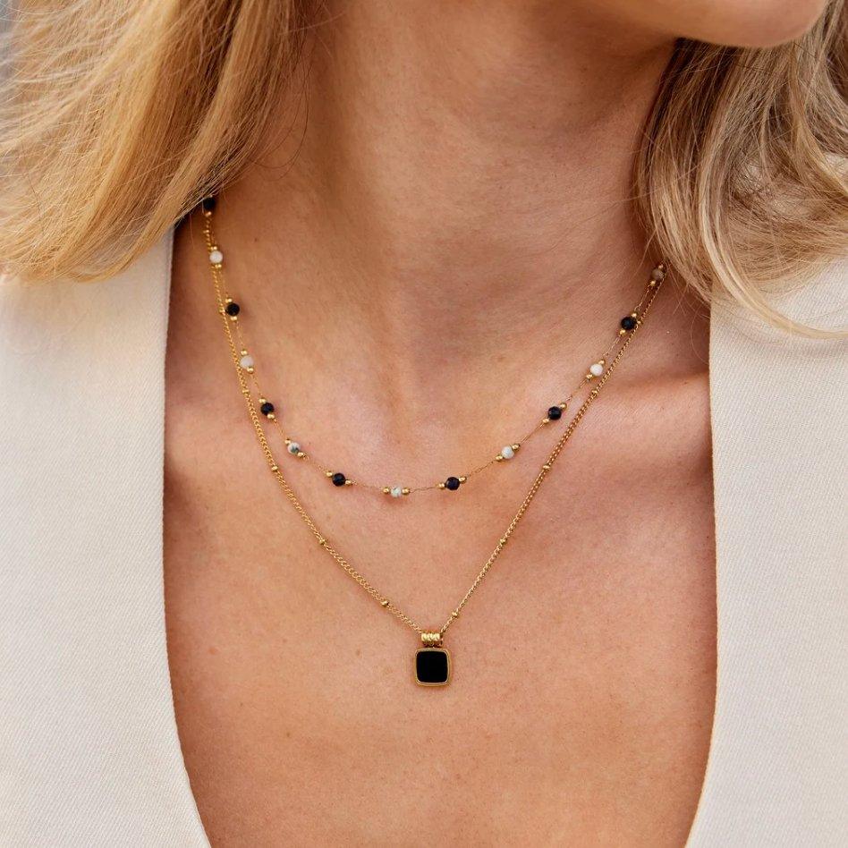 Colar Pedra Black Nali