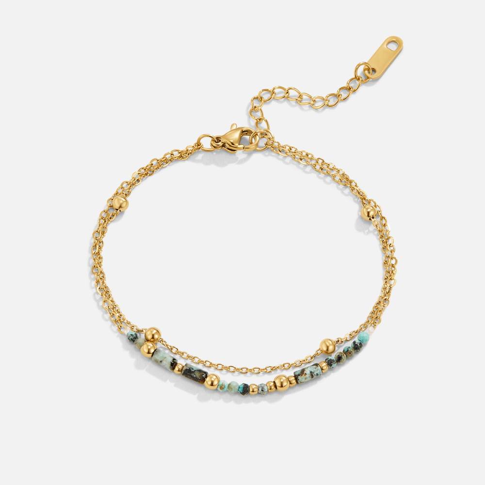 Pulseira Dupla Stone Lay