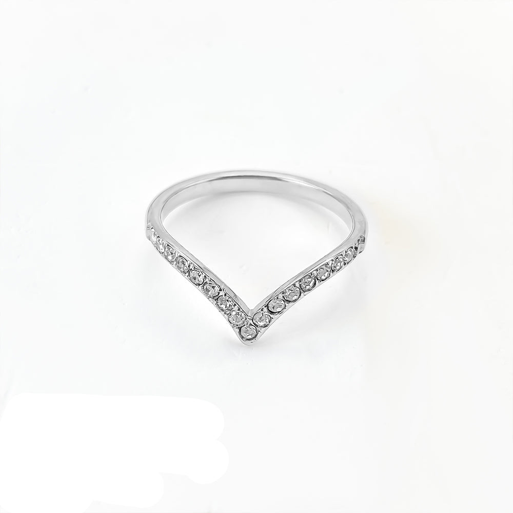 Anel Crown Cristal Auri