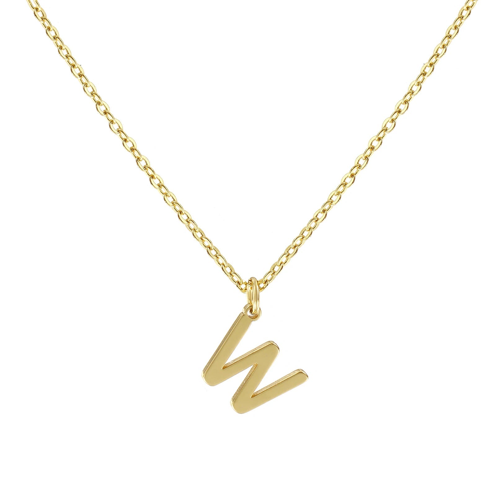 Colar Inicial Clássico Banhado em Ouro 18k