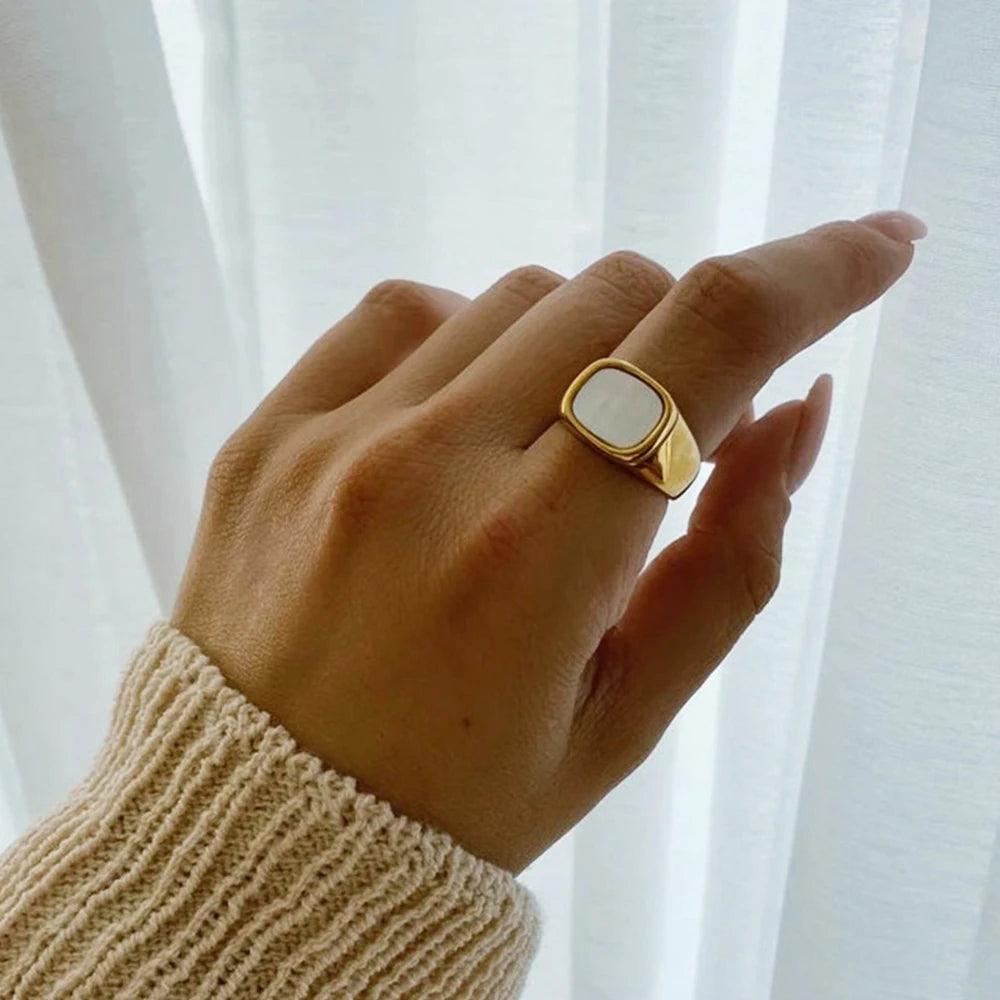 Anel Vintage Chunky Thais