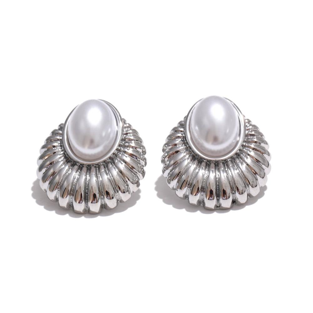 Brinco Oval Pearls Isolde