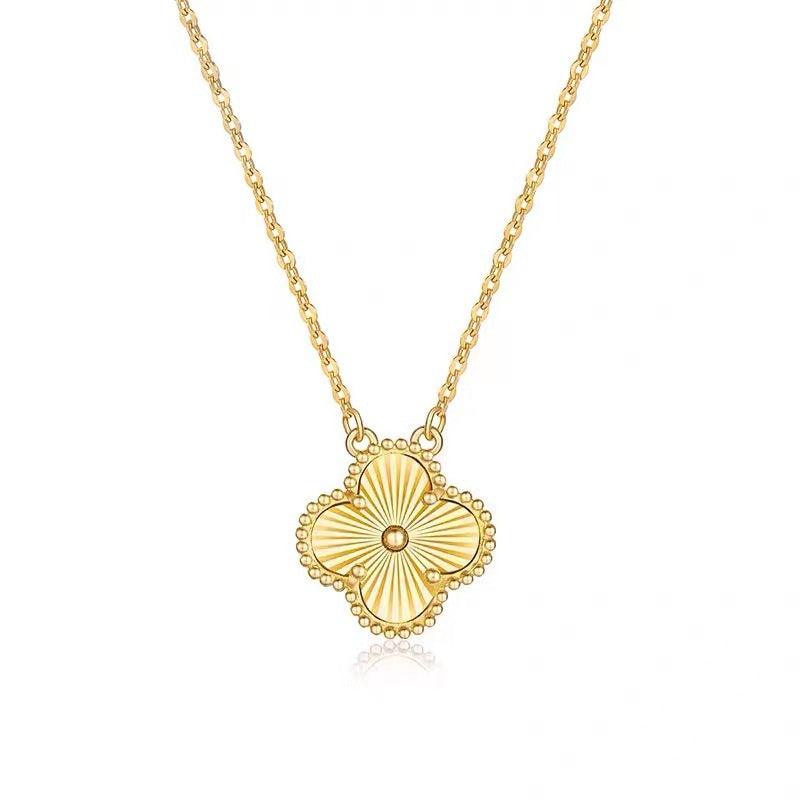 Colar de Trevo Inspiração Van Cleef Banhado em Ouro 18k