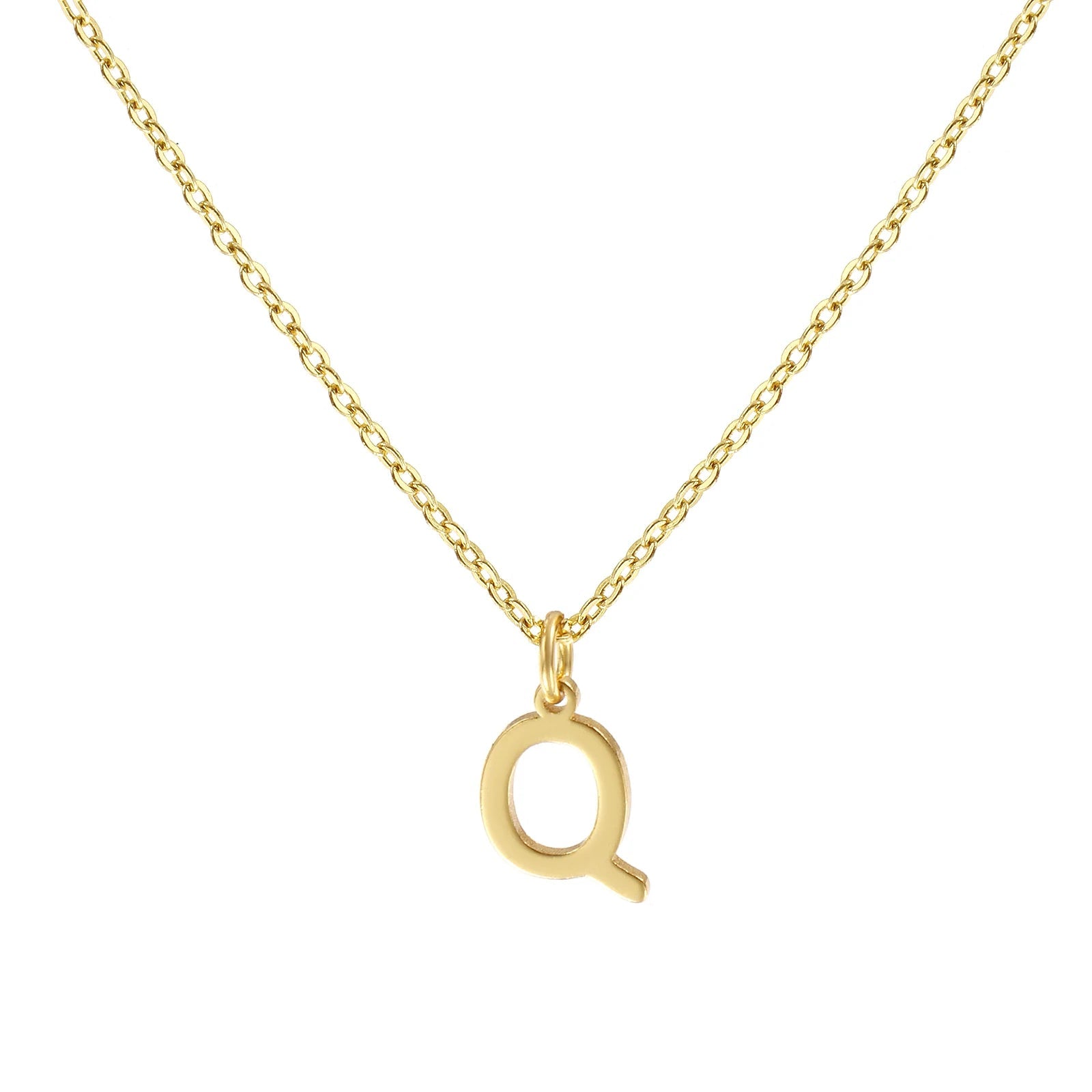 Colar Inicial Clássico Banhado em Ouro 18k