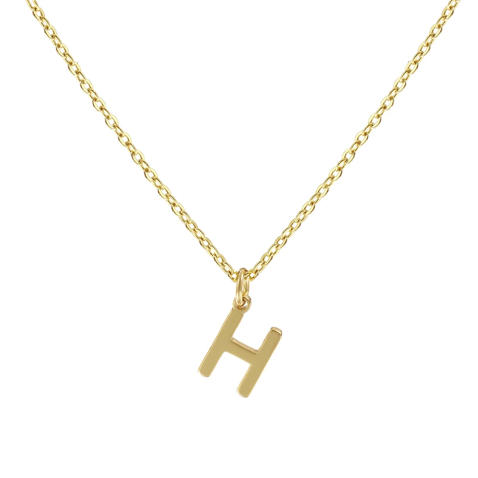 Colar Inicial Clássico Banhado em Ouro 18k