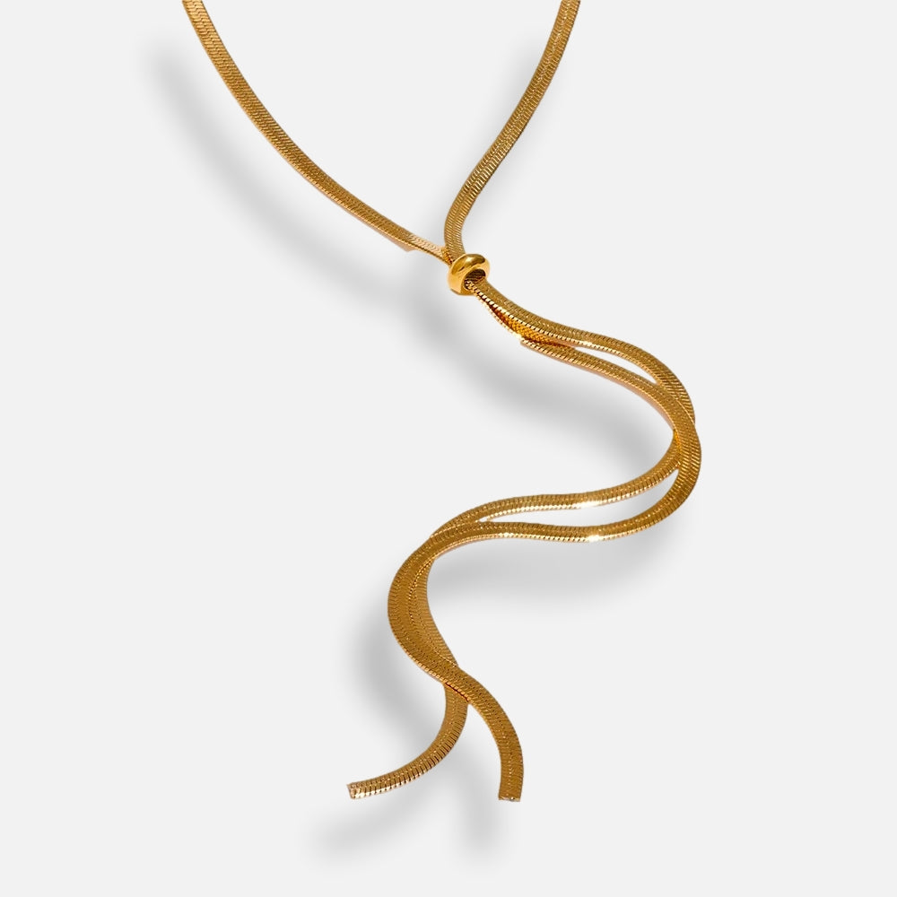 Colar Gravatinha Regulável Cobra Milla