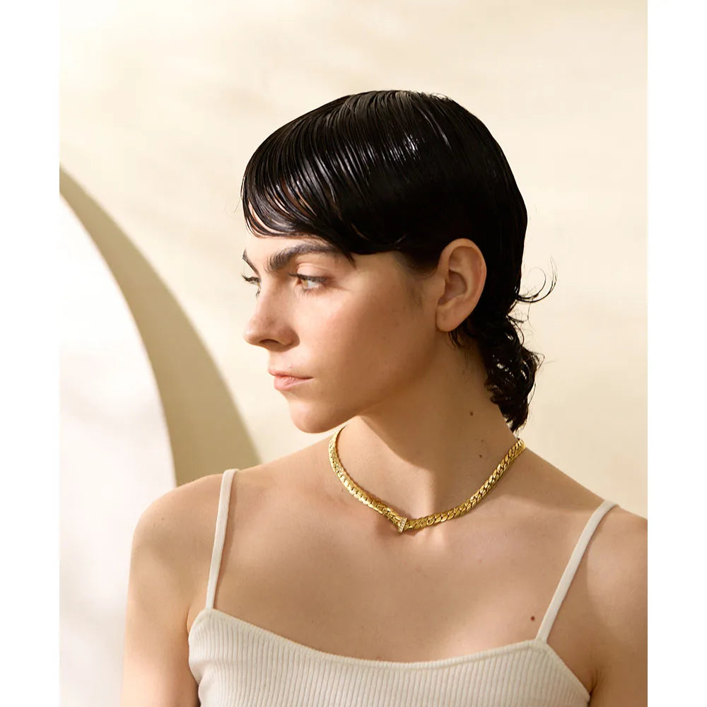 Colar Choker Zircônia Amone