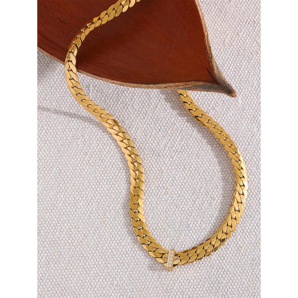 Colar Choker Zircônia Amone