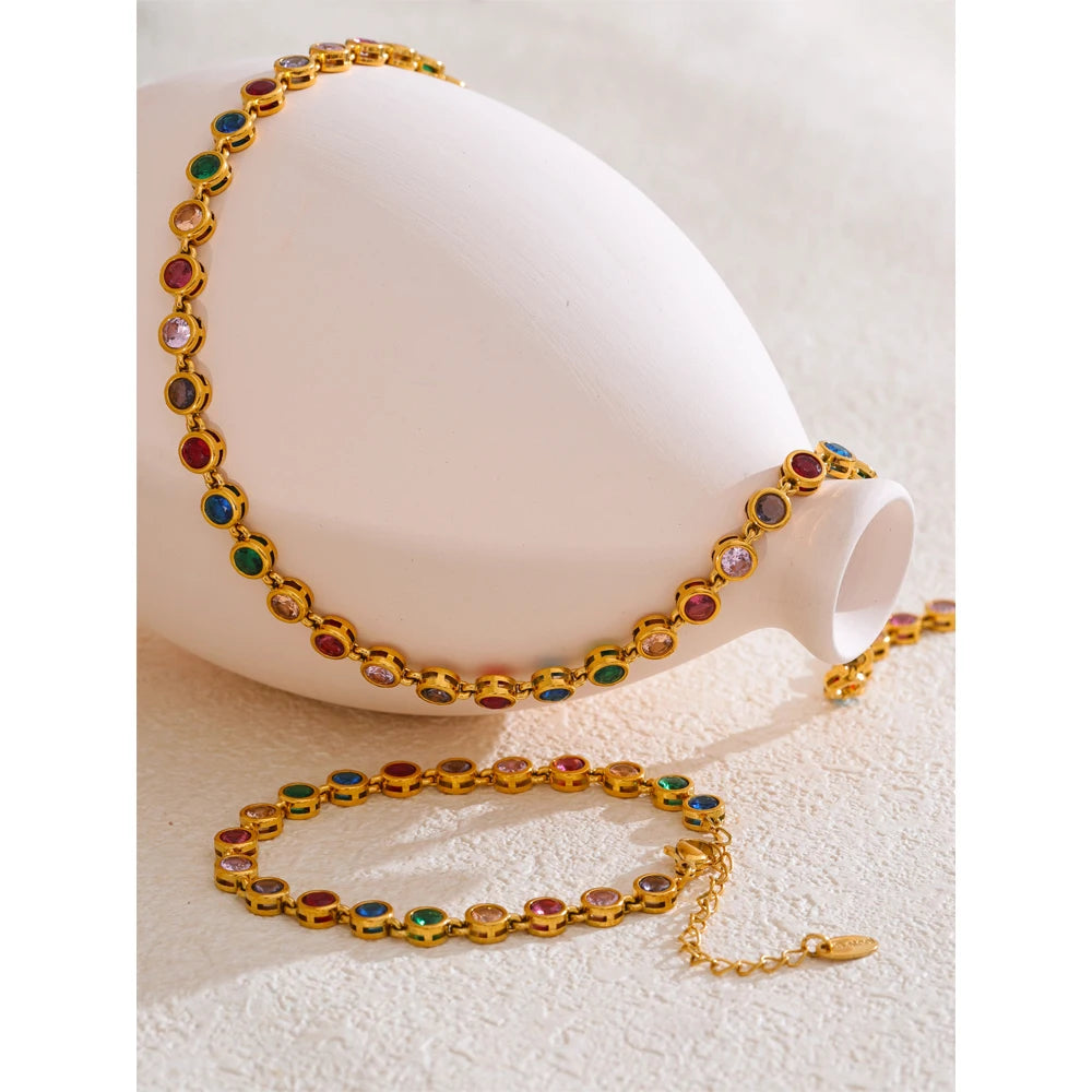 Colar Choker Zircônia Yolin