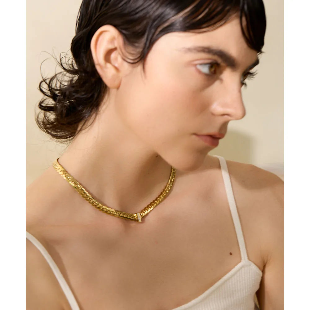 Colar Choker Zircônia Amone