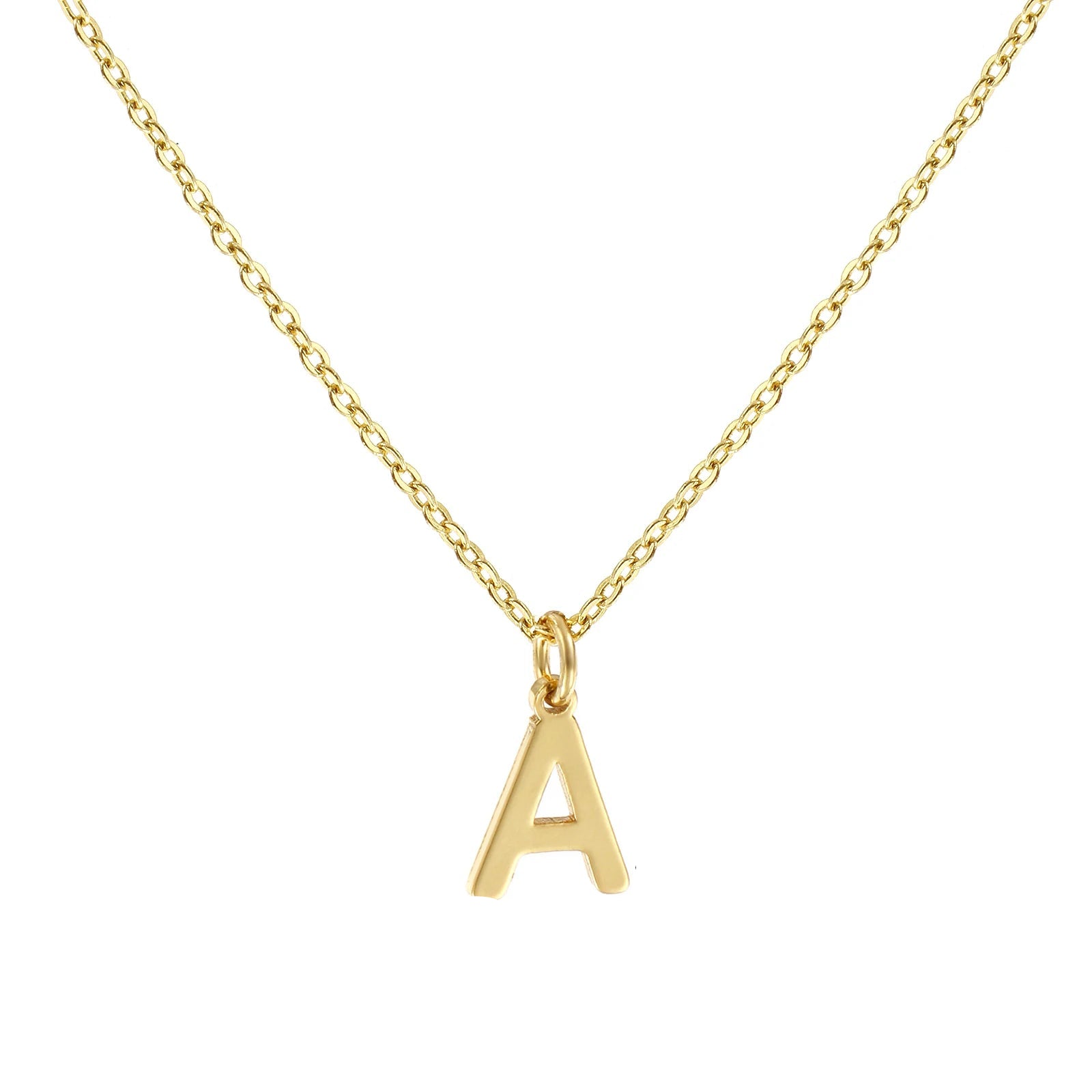 Colar Inicial Clássico Banhado em Ouro 18k