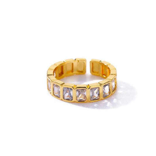 Anel Cristal Ajustável Gigi