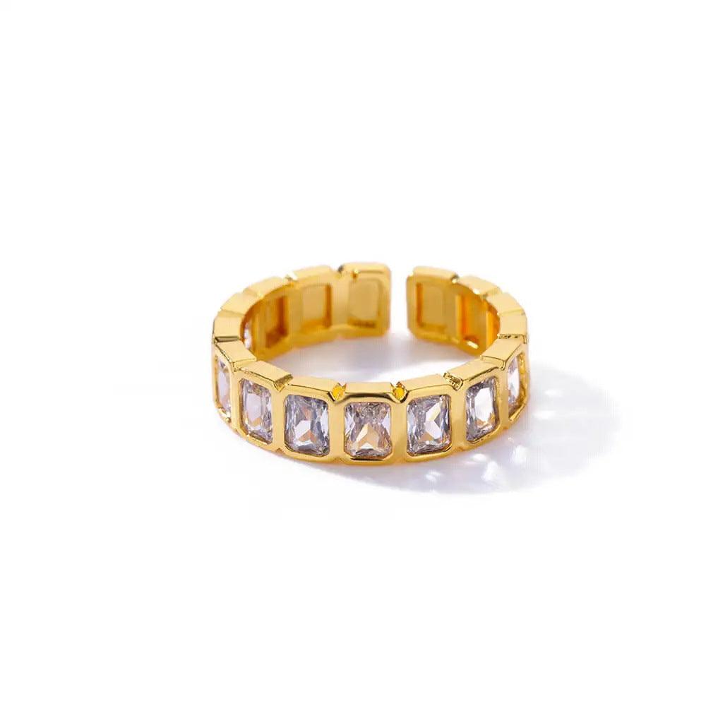 Anel Cristal Ajustável Gigi