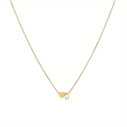 Colar Inicial Love Banhado em Ouro 18k