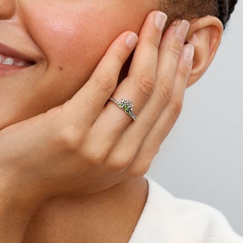 Anel Disney Tiara Tiana Inspiração Pandora