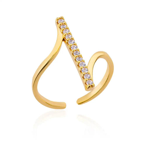 Anel Ajustável Zircônia Mila - Auriella Joias -  yqi9yt-qe.myshopify.com