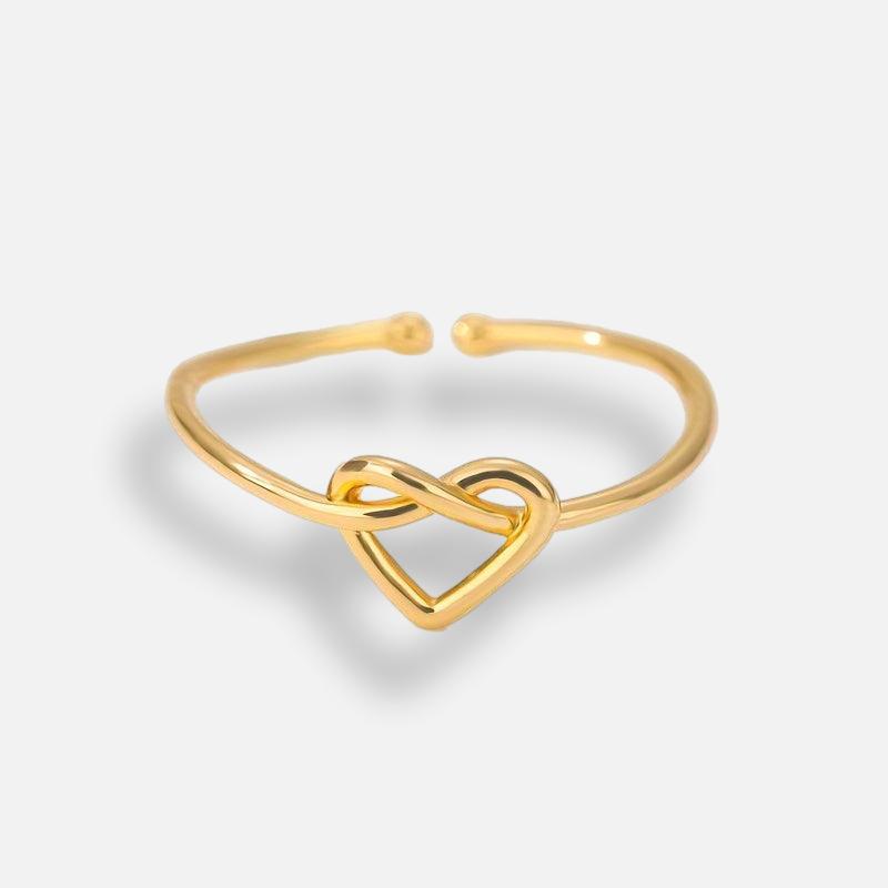 Anel Coração Infinito Ajustável Vina