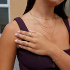 Anel Cristal Ajustável Gigi - Auriella Joias