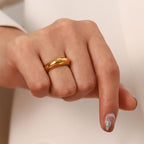 Anel Curved Aude - Auriella Joias