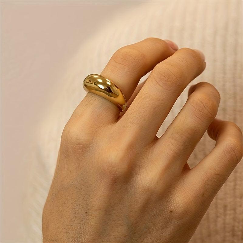 Anel Curved Aude - Auriella Joias