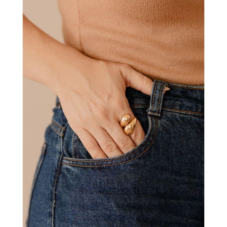 Anel Gota Ajustável Heloísa - Auriella Joias