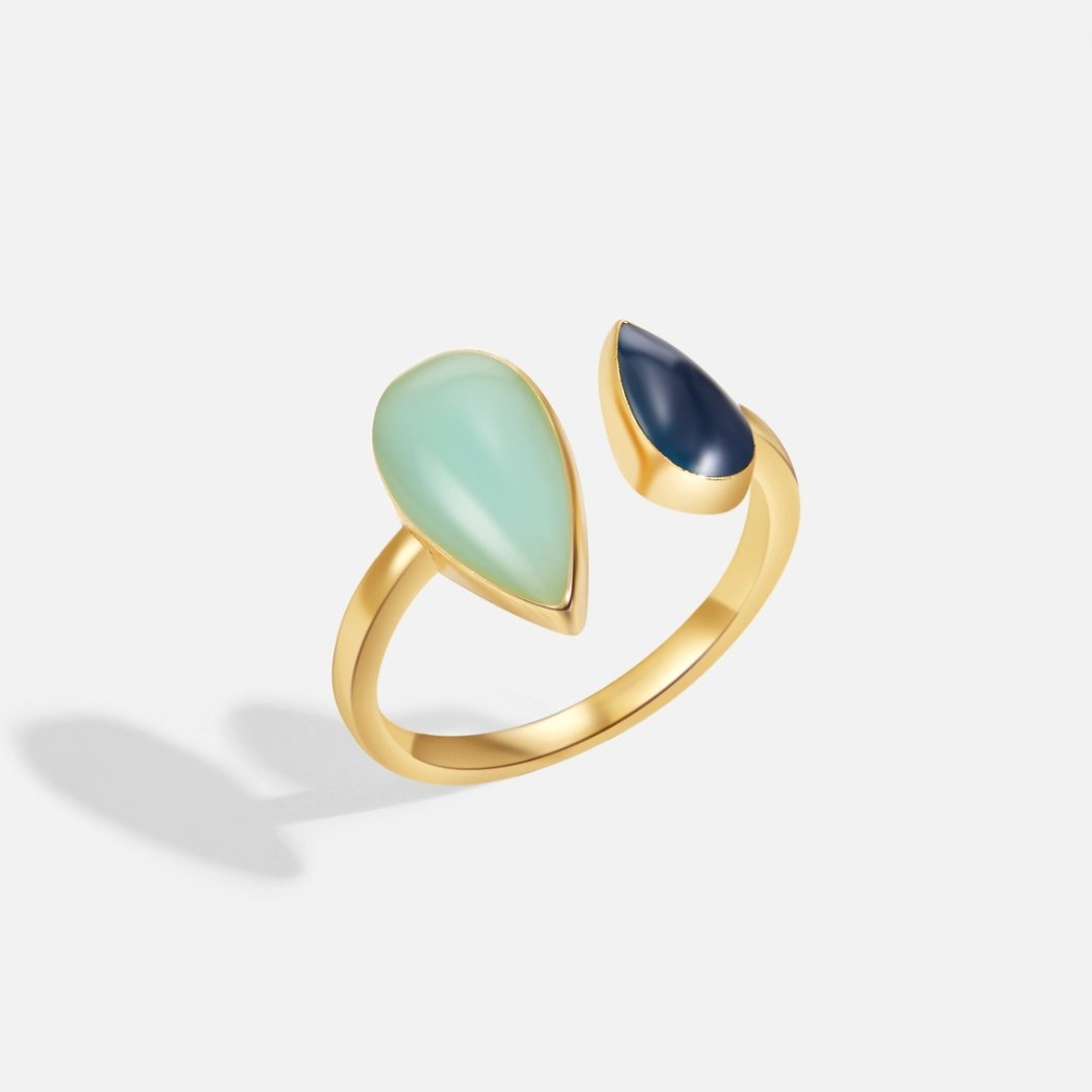Anel Gota Aquamarine Ajustável Marine - Auriella Joias -  yqi9yt-qe.myshopify.com