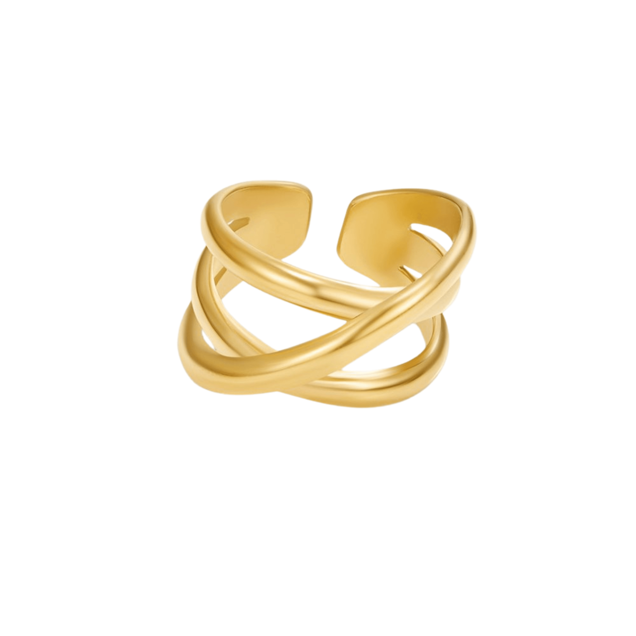 Anel Trio Ajustável Áurea - Auriella Joias