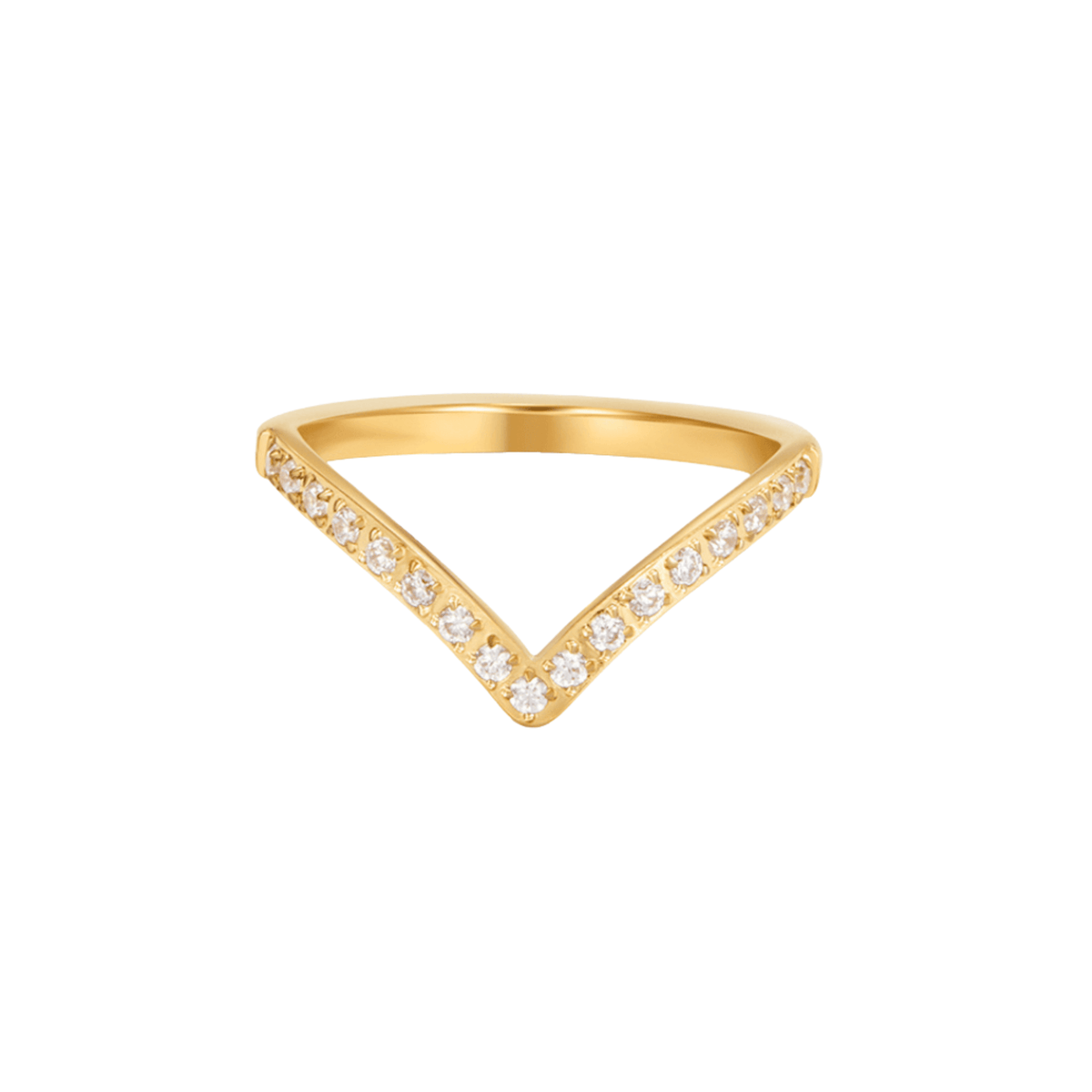 Anel Crown Cristal Auri