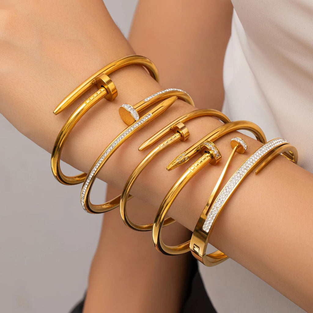 Bracelete Prego Zircônia Ophira - Auriella Joias