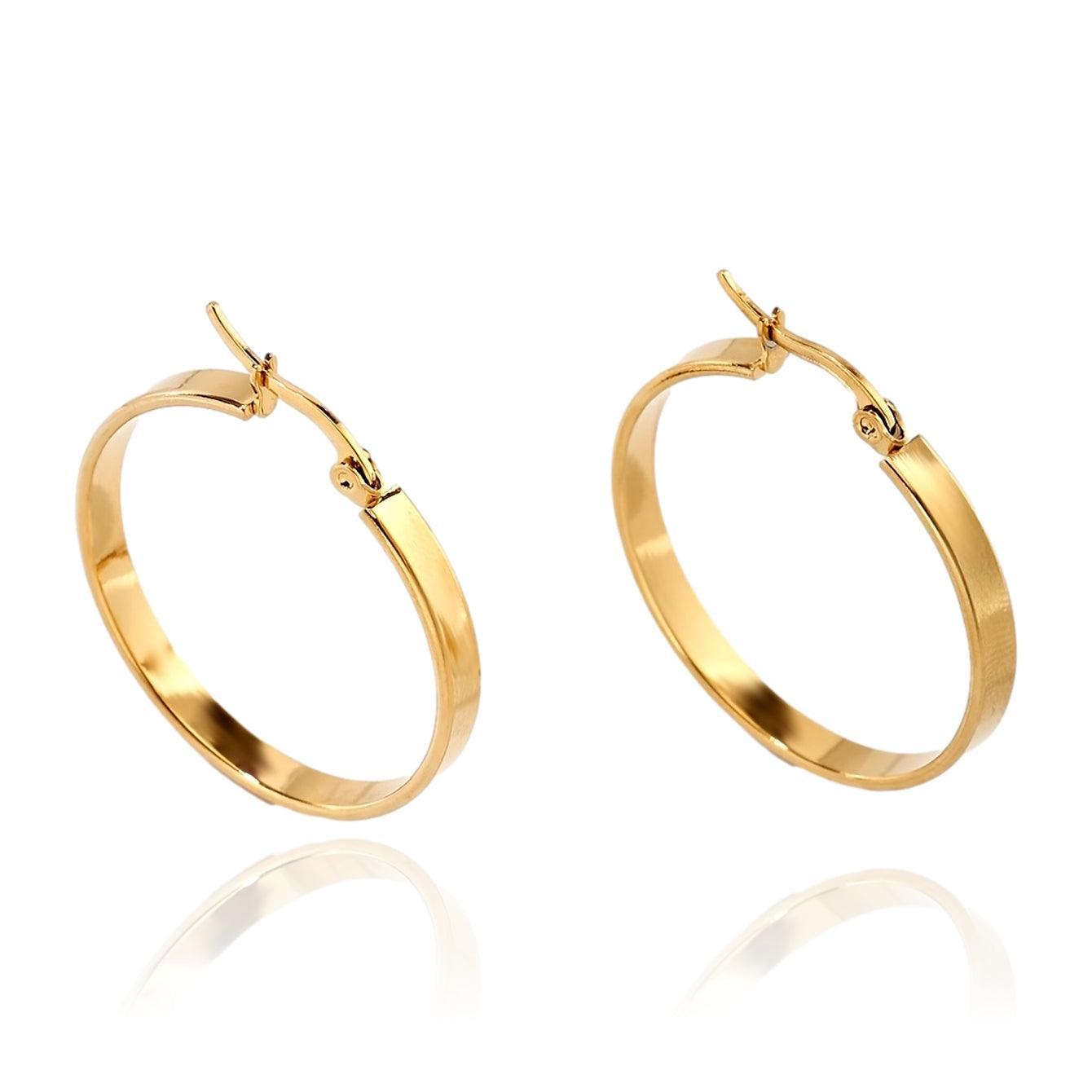 Brinco Argola Clássica Vylan - Auriella Joias