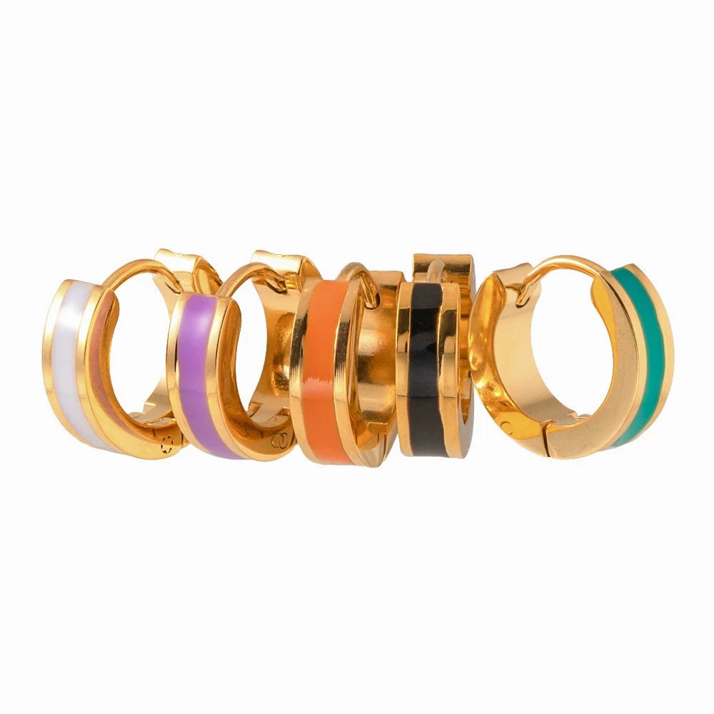 Brinco Argola Colorful Alina - Auriella Joias