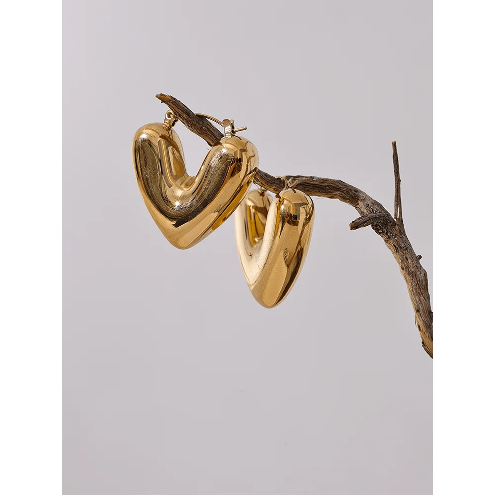 Brinco Argola de Coração Anya - Auriella Joias -  yqi9yt-qe.myshopify.com -  yqi9yt-qe.myshopify.com