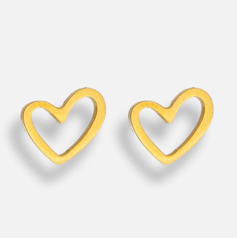 Brinco Mini Coração Vazado Bly