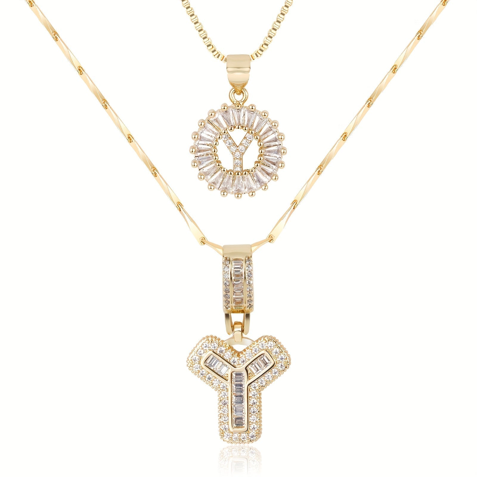 Colar Duplo com Iniciais Zircônia Jess - yqi9yt-qe.myshopify.com -  yqi9yt-qe.myshopify.com