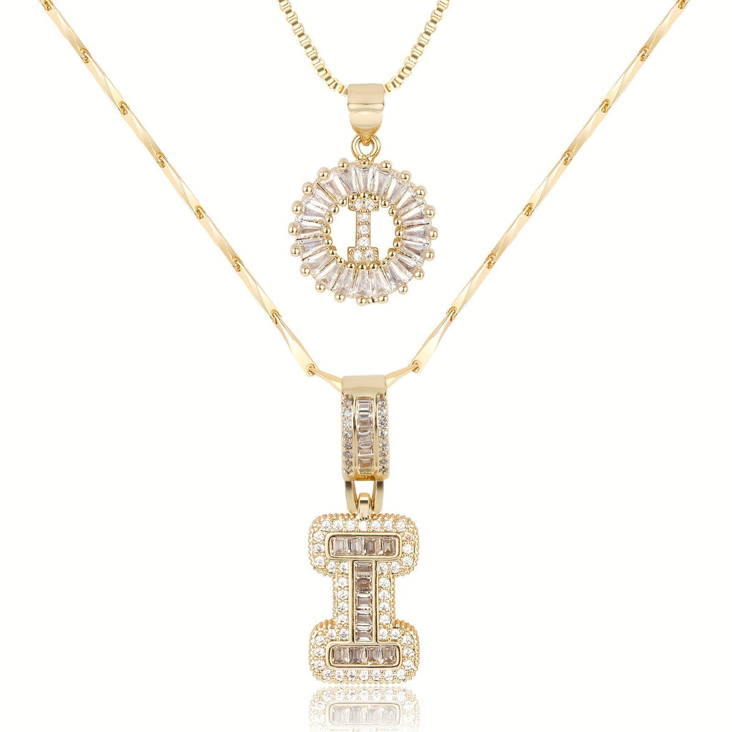 Colar Duplo com Iniciais Zircônia Jess - Auriella Joias -  yqi9yt-qe.myshopify.com