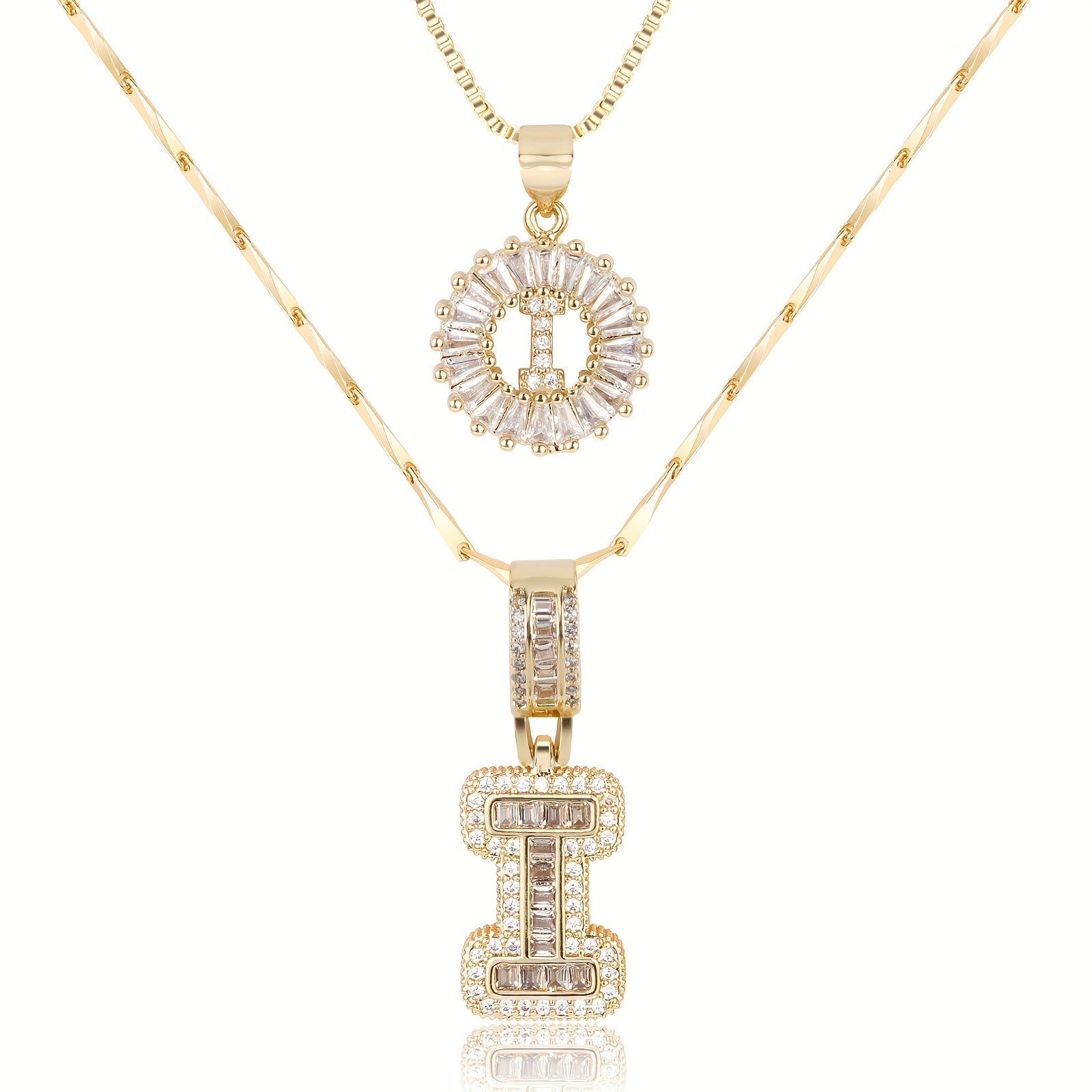 Colar Duplo com Iniciais Zircônia Jess - Auriella Joias -  yqi9yt-qe.myshopify.com