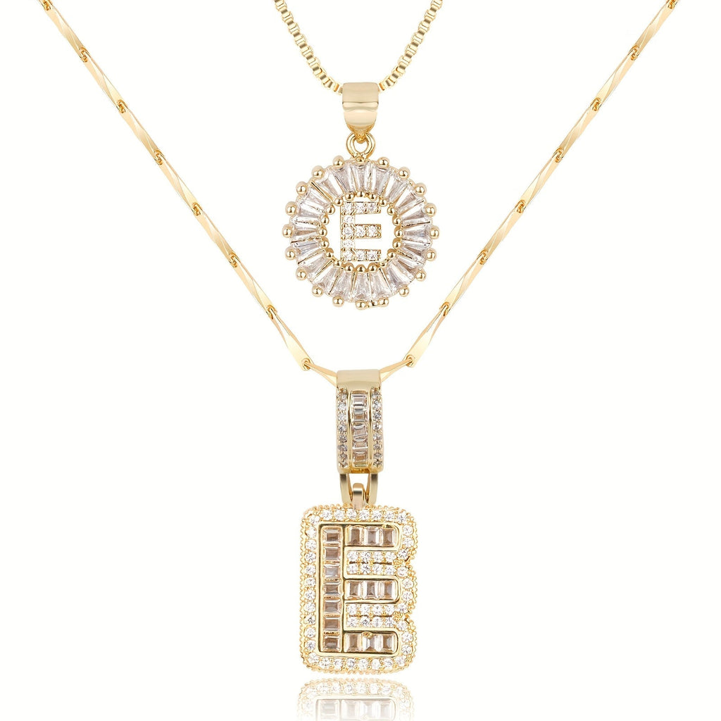 Colar Duplo com Iniciais Zircônia Jess - Auriella Joias -  yqi9yt-qe.myshopify.com