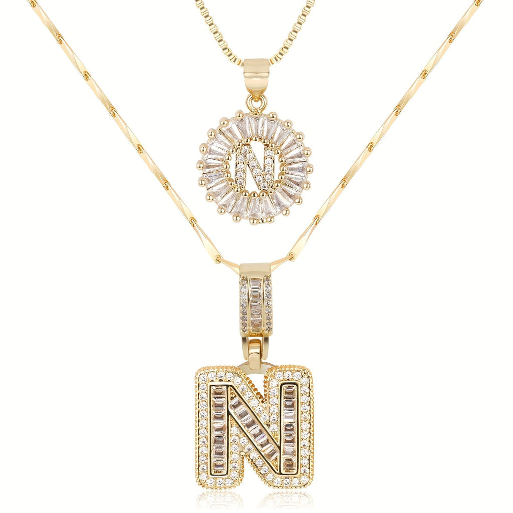 Colar Duplo com Iniciais Zircônia Jess - Auriella Joias -  yqi9yt-qe.myshopify.com