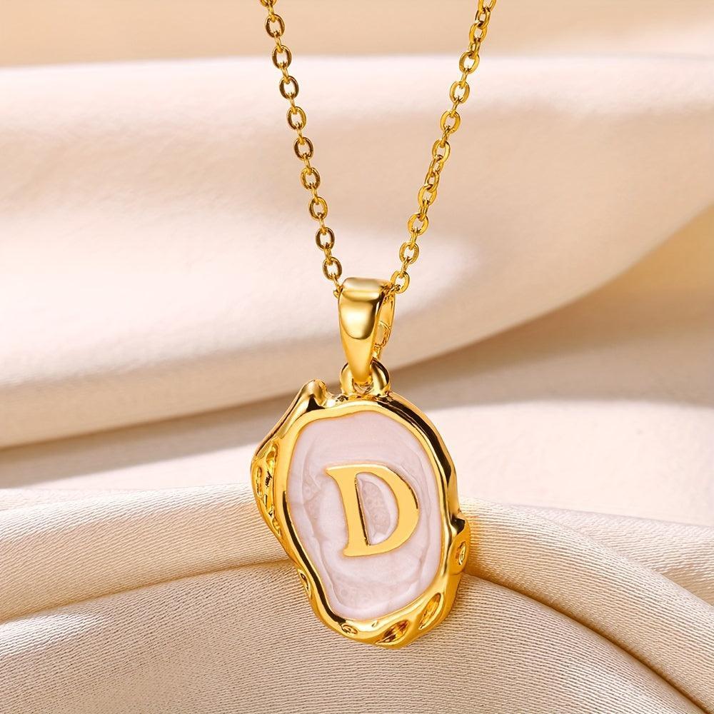 Colar Inicial Mármore Renys - Auriella Joias