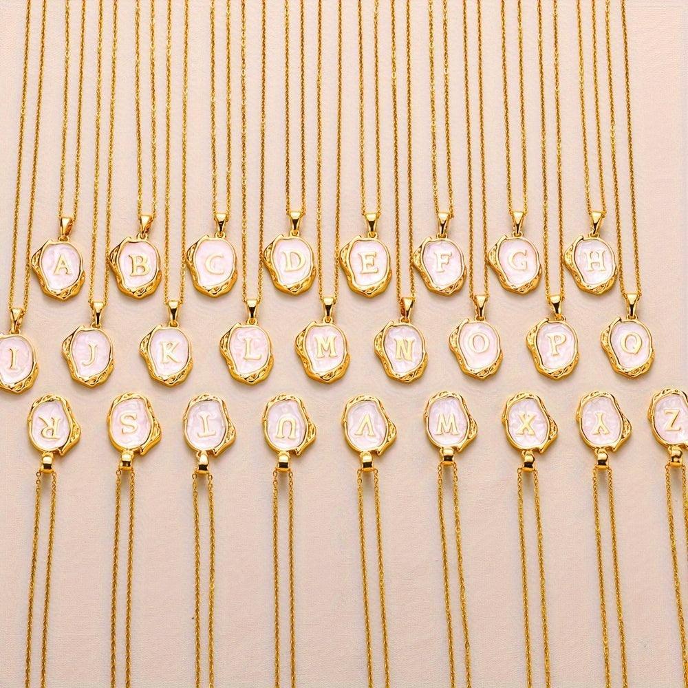 Colar Inicial Mármore Renys - Auriella Joias