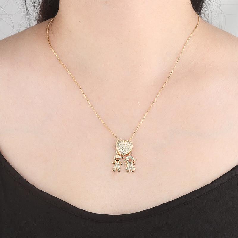 Colar Mãe de Casal Zircônia Olyne - yqi9yt-qe.myshopify.com
