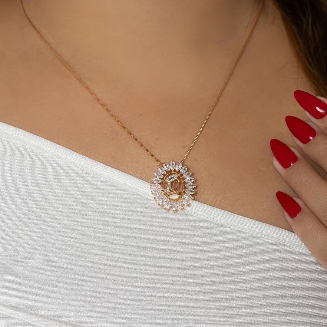 Colar Nossa Senhora Imagem - Auriella Joias