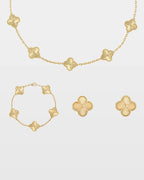 Conjunto Trevo Onix Aven - Auriella Joias -  yqi9yt-qe.myshopify.com -  yqi9yt-qe.myshopify.com