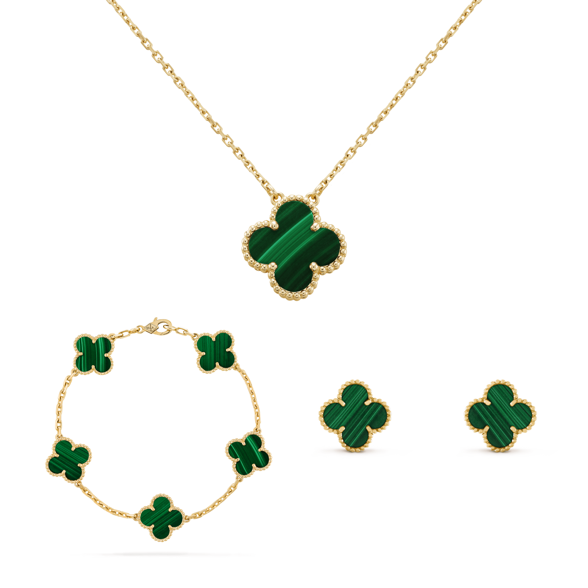 Conjunto Trevo Onix Kael - Auriella Joias -  yqi9yt-qe.myshopify.com